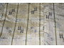 Japansk kimono, ren råsilke, beige med grønlige striber